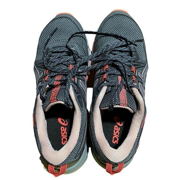 ASICS Women's 9.5 Wide Grey Gel-Venture 8 Running Shoes‎ 1012A706 Orange Pink - Picture 11 of 12